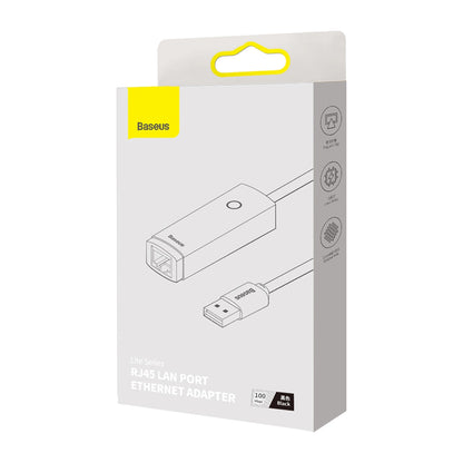Carte réseau Baseus Lite, RJ45, USB, Noir WKQX000001
