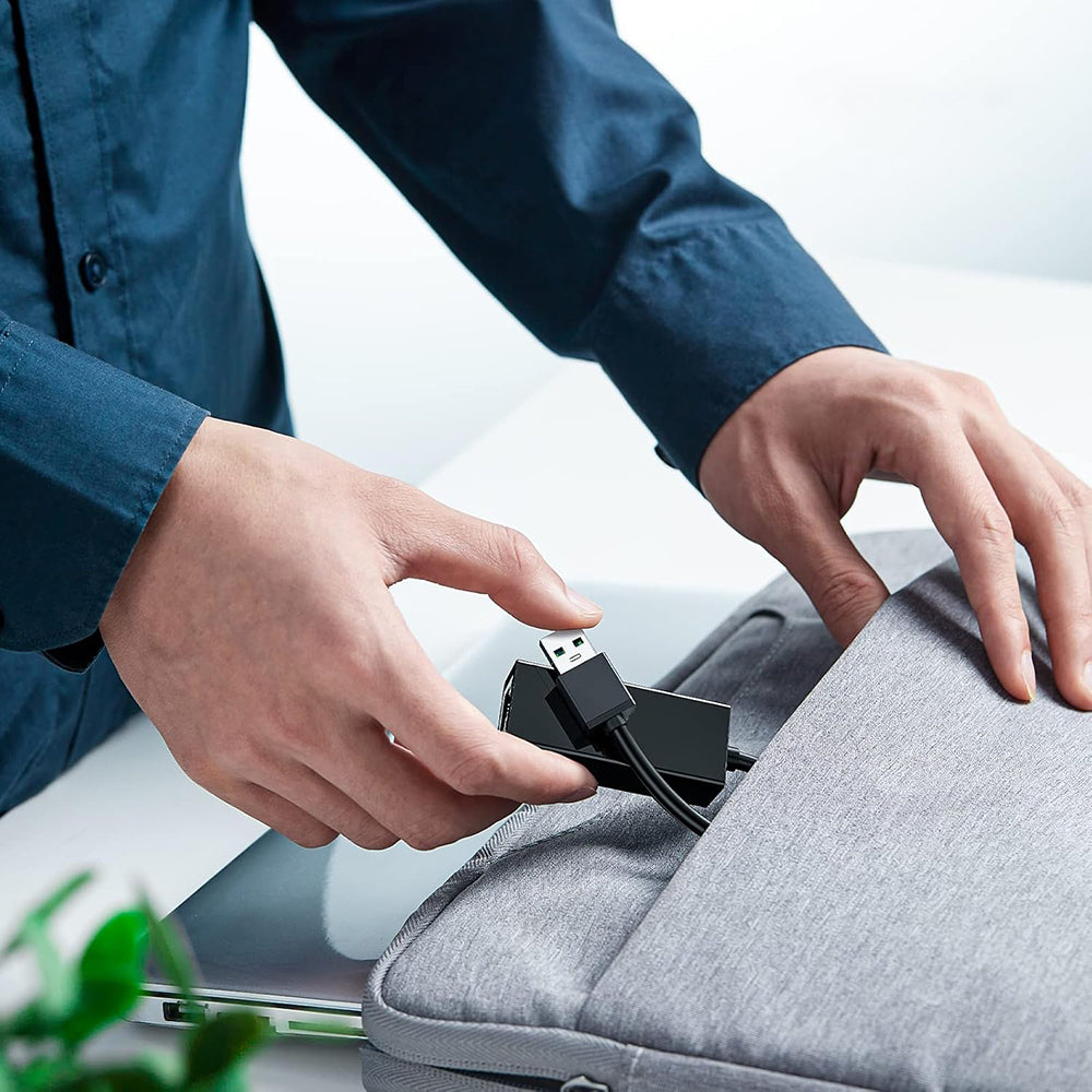 Carte réseau Techsuit AC19, RJ45, USB, Noire