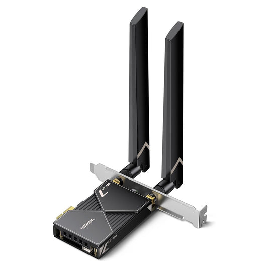 Carte Réseau UGREEN BE6500 (55204), 1 x PCIe, Noire