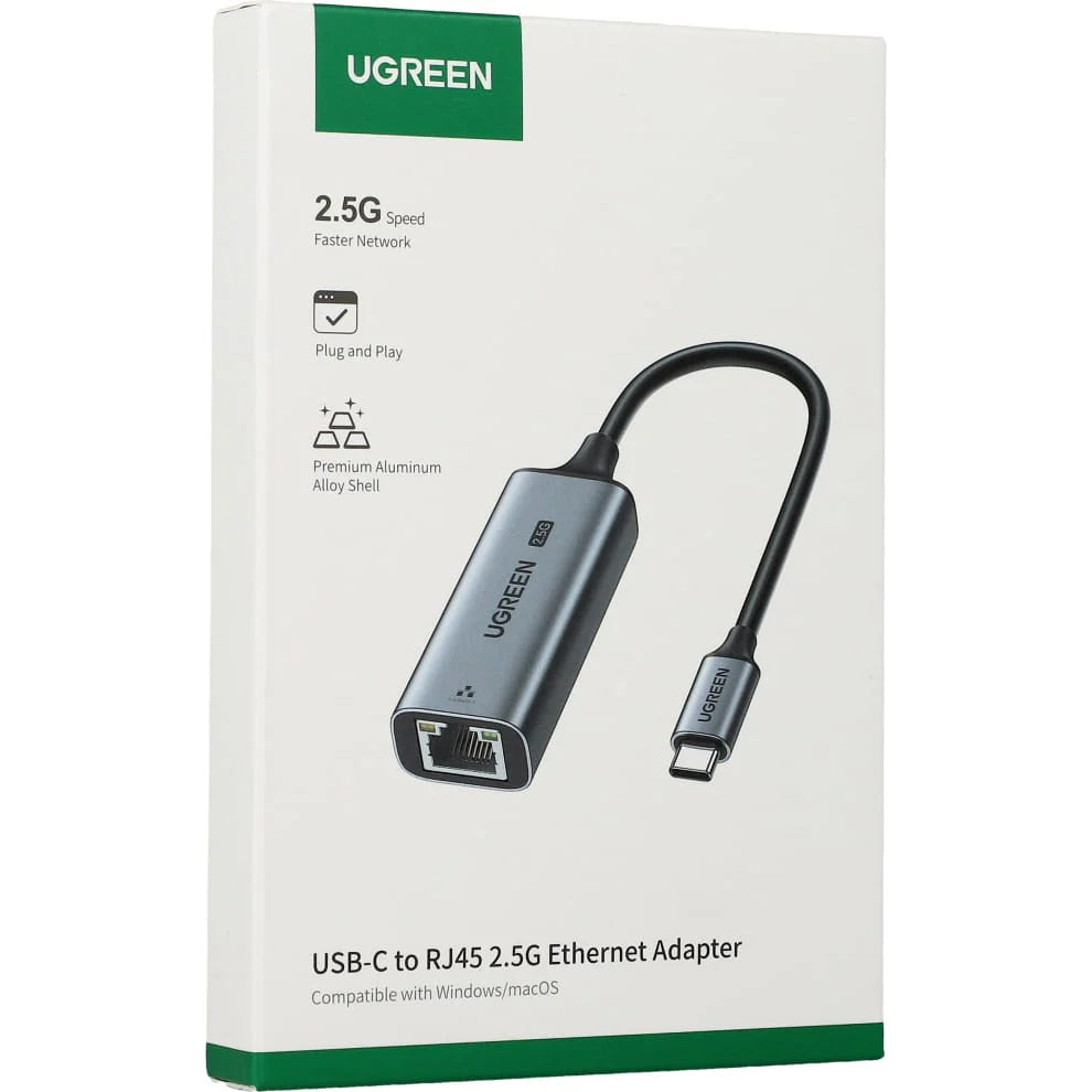 Carte réseau UGREEN CM648, RJ45, USB, Gris