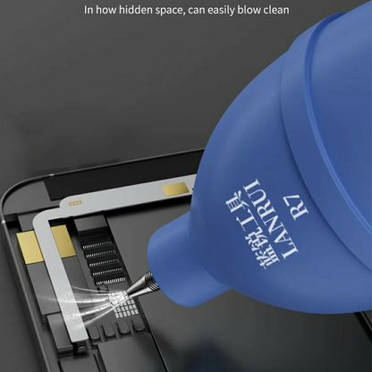Pompe à air Lanrui R7 pour le nettoyage des appareils électroniques, Bleue