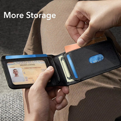 ESR Classic Geo Wallet with Find My function and RFID Protection, Brown