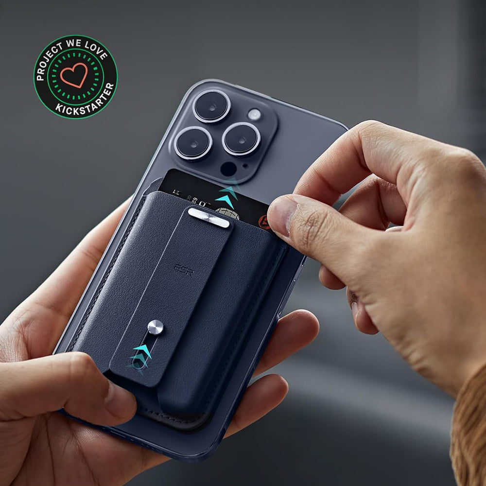 Portefeuille Magsafe, ESR, Findy my Wallet, Bleu marine