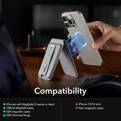 Magsafe Wallet, ESR, Find my Wallet, Gray