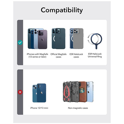 Portefeuille Magsafe, ESR, Support, Marron