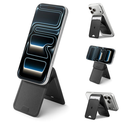 Portefeuille MagSafe, Spigen, Slim Fold Tripod S314-3, Noir