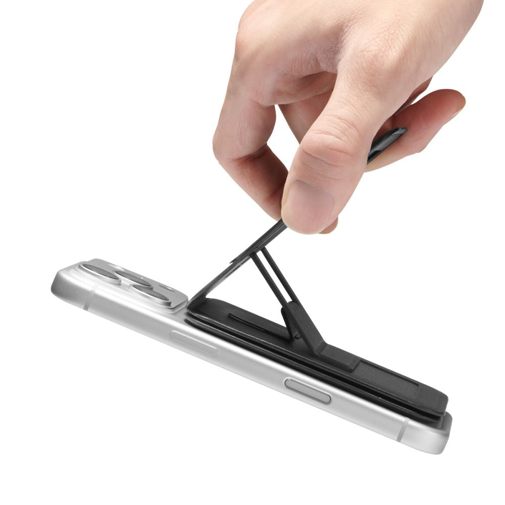 Portefeuille MagSafe, Spigen, Slim Fold Tripod S314-3, Noir