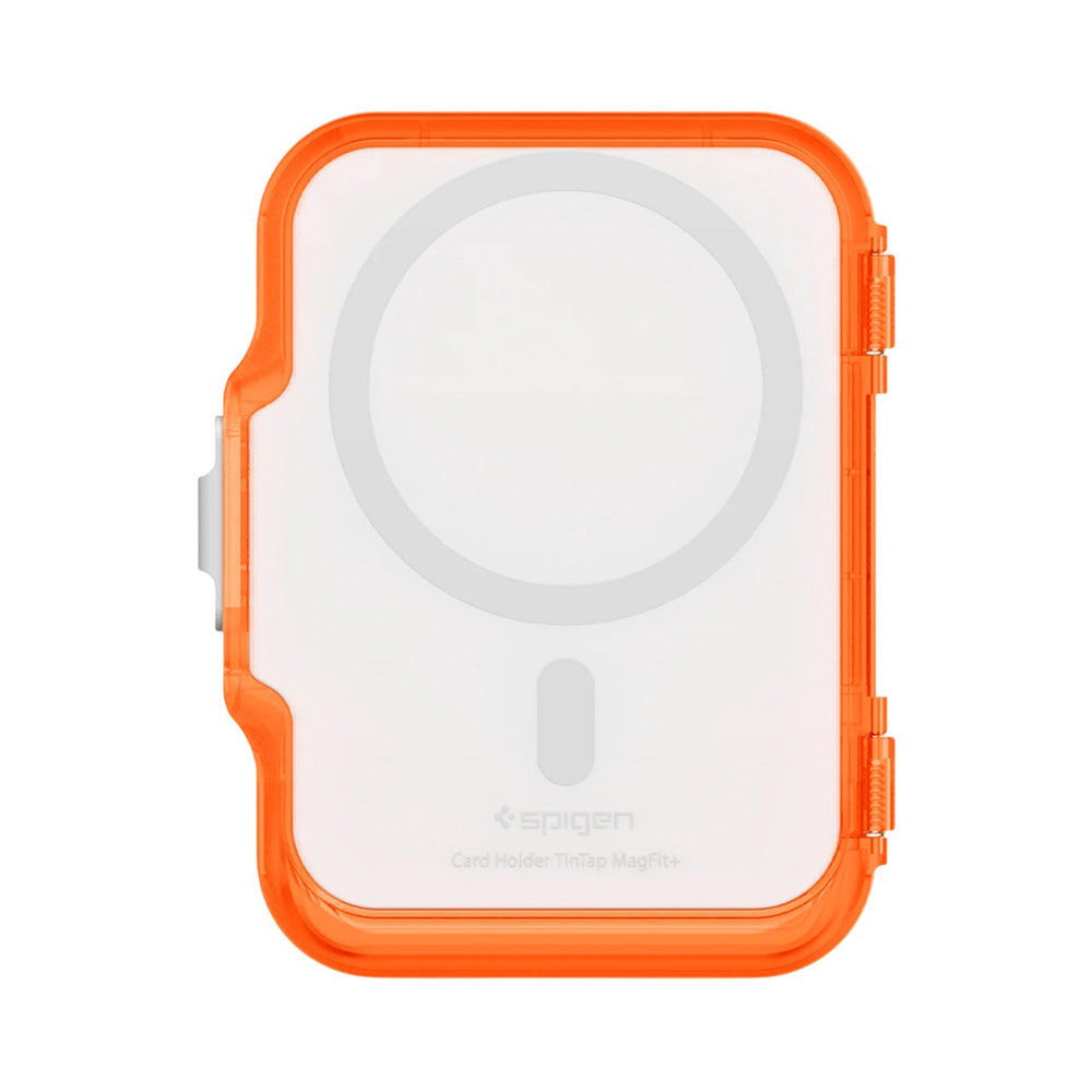 Portefeuille MagSafe, Spigen, TinTap MagFit+, Orange Satiné AFA11381