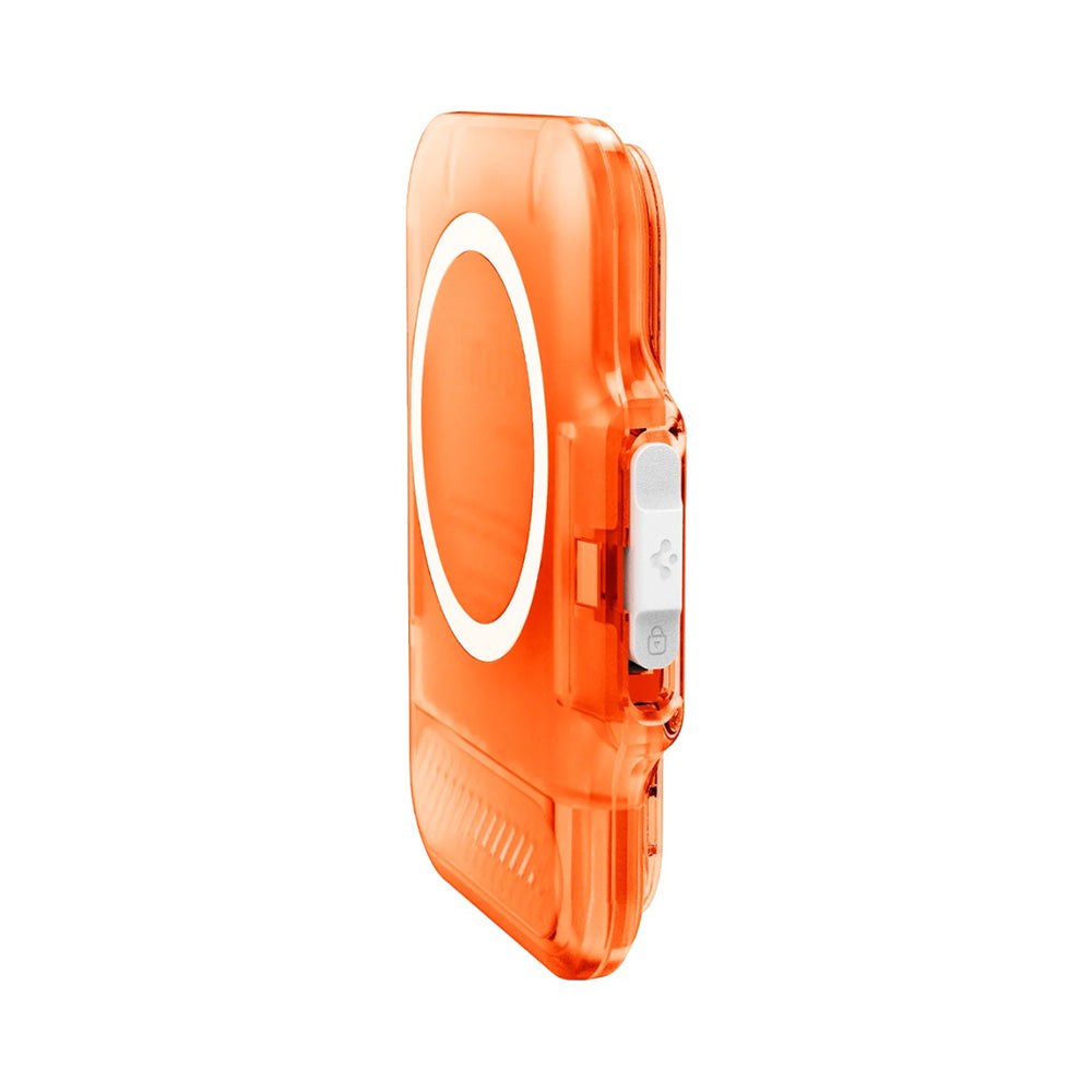 Portefeuille MagSafe, Spigen, TinTap MagFit+, Orange Satiné AFA11381