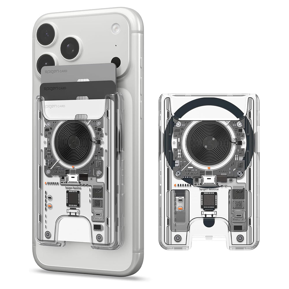 Portefeuille MagSafe, Spigen, Ultra Hybrid Zero One, Transparent AFA11403