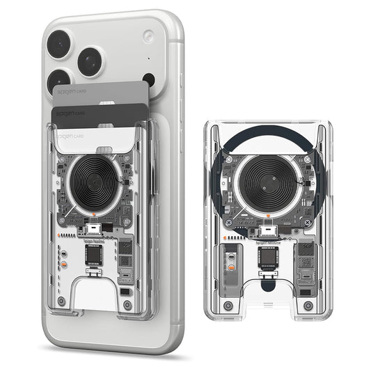 MagSafe Wallet, Spigen, Ultra Hybrid Zero One, Transparent AFA11403