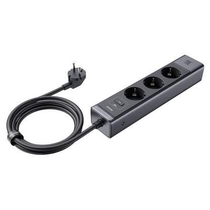 Multiprise McDodo CH-0620, 3 x Schuko - 1 x USB-A - 2 x USB-C, Noir