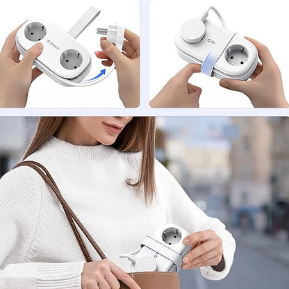 Multiprise Orico APP, 2 x Schuko - 2 x USB-A - 1 x USB-C, Blanc