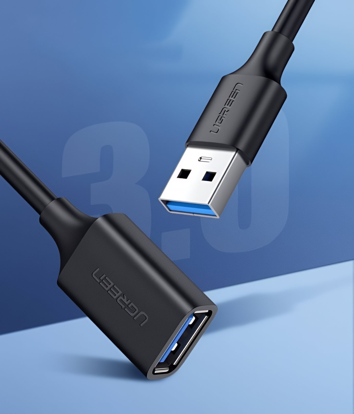 Rallonge USB 3.0 UGREEN US129, 2m, Noir