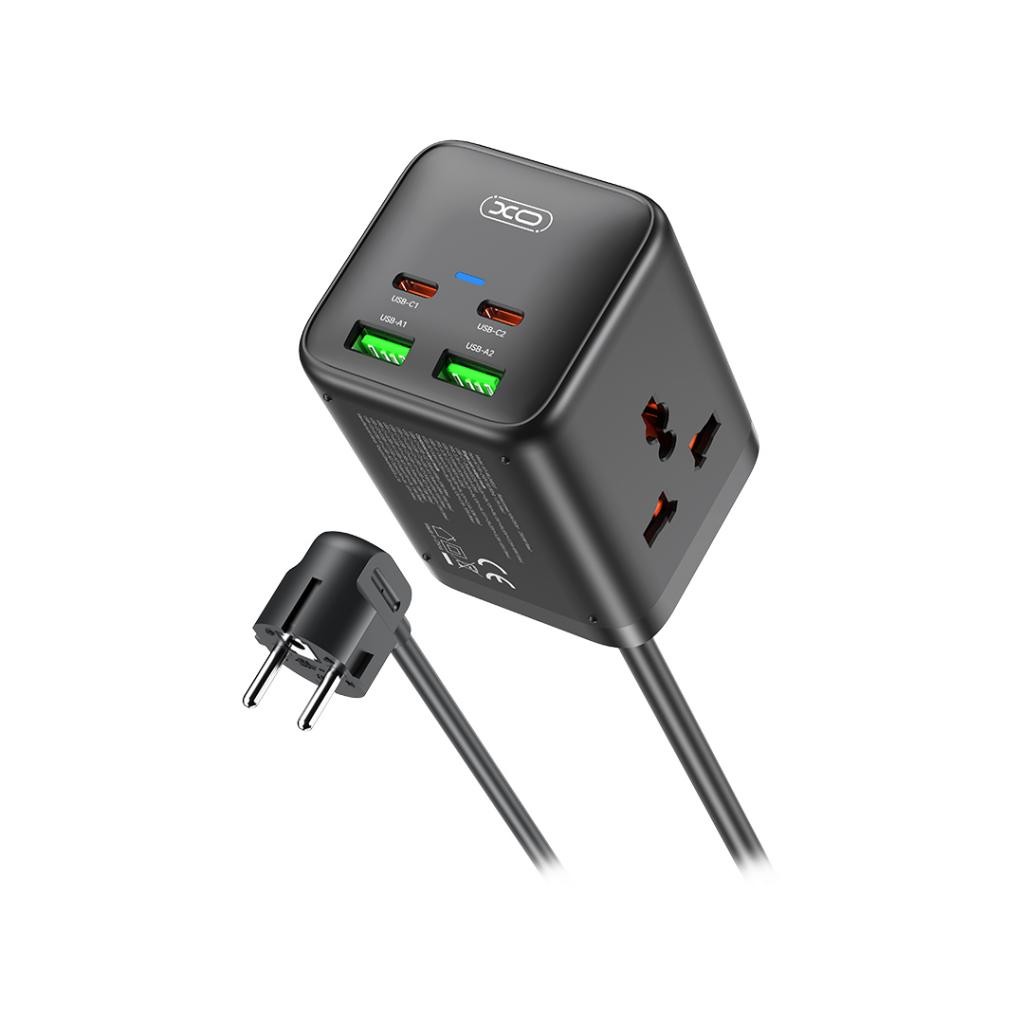 Rallonge XO Design WL24, 2 x Prise, Noir