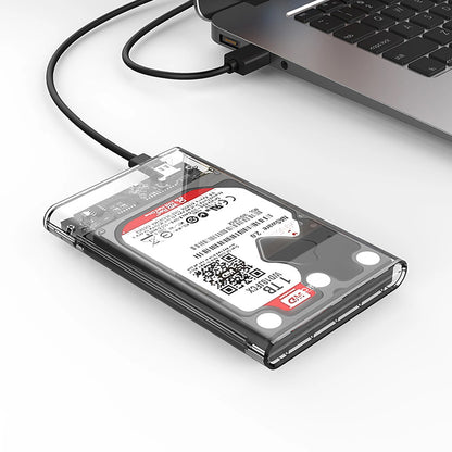 Orico 2139C3 Rack for HDD / SSD SATA 2.5inch, USB-C, Transparent