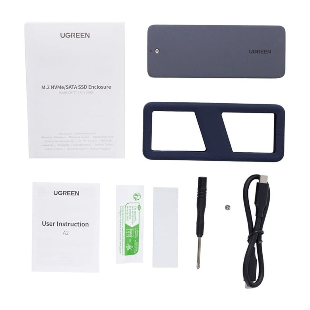 Rack UGREEN CM777 (25665) pour SSD M.2 NVMe, Noir