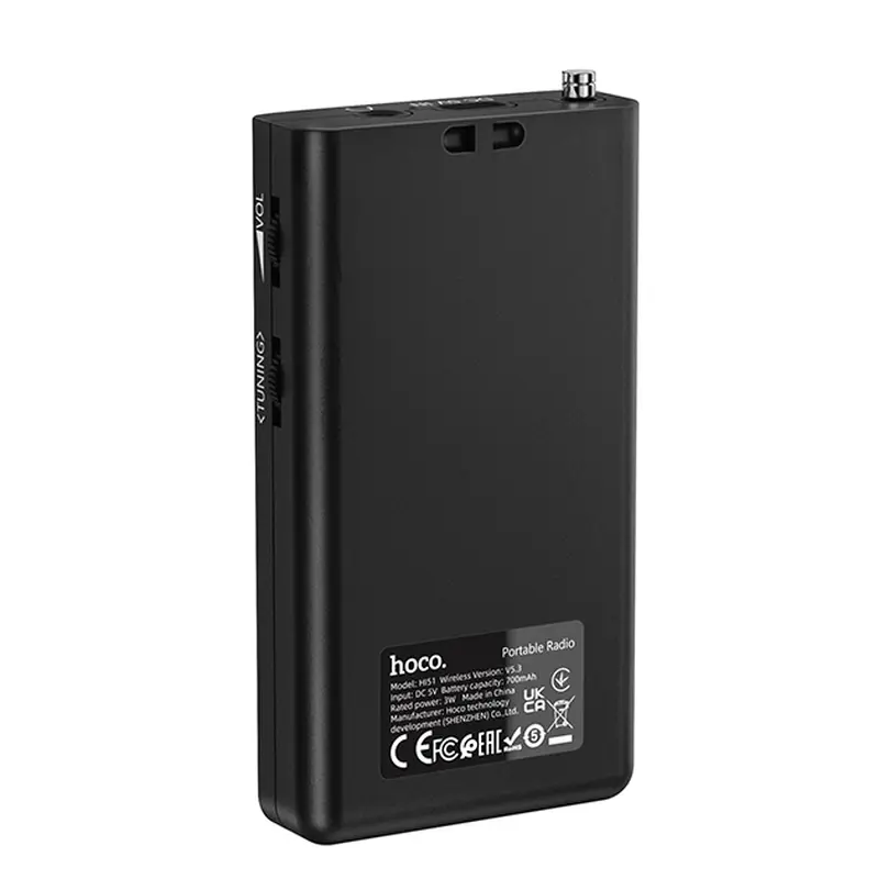 Radio Portable HOCO HI51, Noir