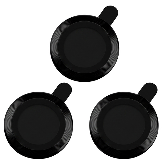 Cadre de protection pour caméra arrière OEM pour Apple iPhone 18 Pro, Verre trempé, Noir