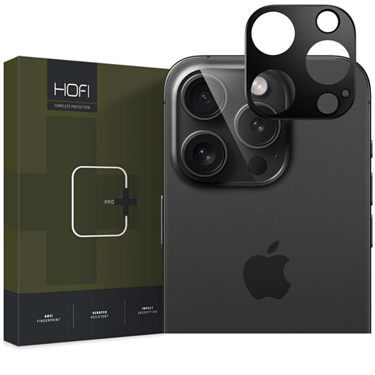 Cadre de protection de la caméra arrière HOFI ALUCAM PRO+ pour Apple iPhone 16 Pro Max / 16 Pro, noir 