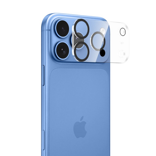 Cadre de protection pour caméra arrière Tech-Protect Cam Fit+ pour Apple iPhone 18 Pro Max, Verre trempé, Transparent