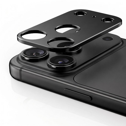 Cadre de protection pour caméra arrière Tech-Protect Camalloy Fit+ pour Apple iPhone 18 Pro, Aluminium, Noir