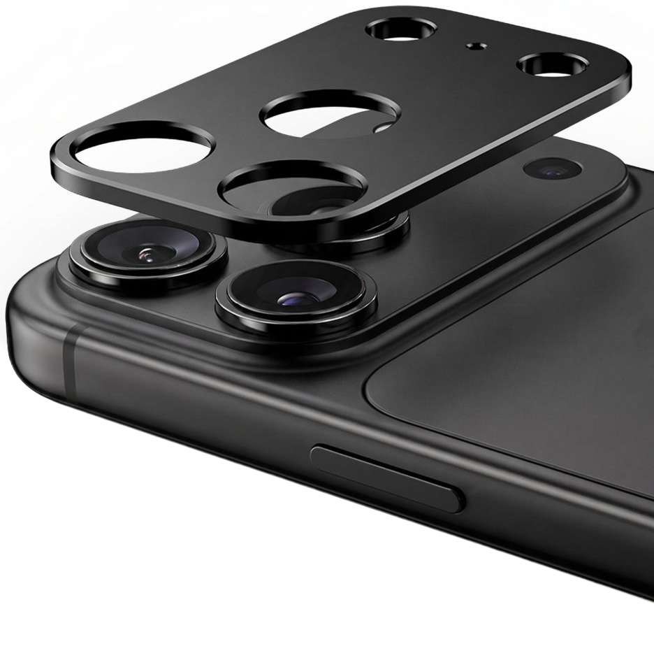 Tech-Protect Camalloy Fit+ Rear Camera Protection Frame for Apple iPhone 18 Pro Max, Aluminum, Black
