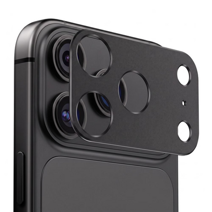 Cadre de protection pour caméra arrière Tech-Protect Camalloy Fit+ pour Apple iPhone 18 Pro, Aluminium, Noir