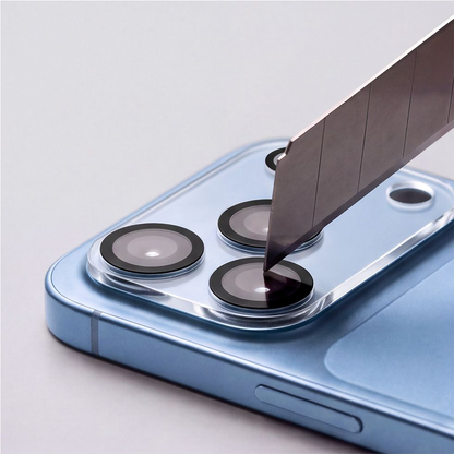 Cadre de protection pour caméra arrière Tech-Protect Cam Fit+ pour Apple iPhone 18 Pro Max, Verre trempé, Transparent