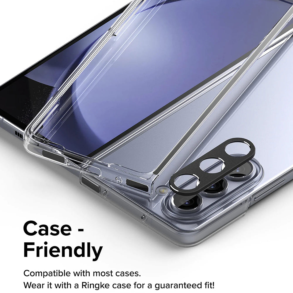 Cadre de protection pour caméra arrière Ringke Styling pour Samsung Galaxy Z Fold5 F946, Aluminium, Noir
