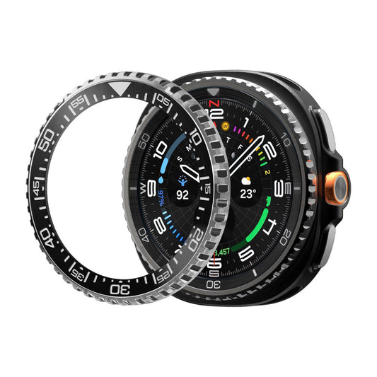 Cadre de protection Spigen Tune Diver pour Samsung Galaxy Watch Ultra2, Noir ACS11617