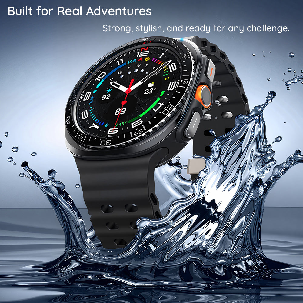 Cadre de protection Spigen Tune Diver pour Samsung Galaxy Watch Ultra2, Noir ACS11617