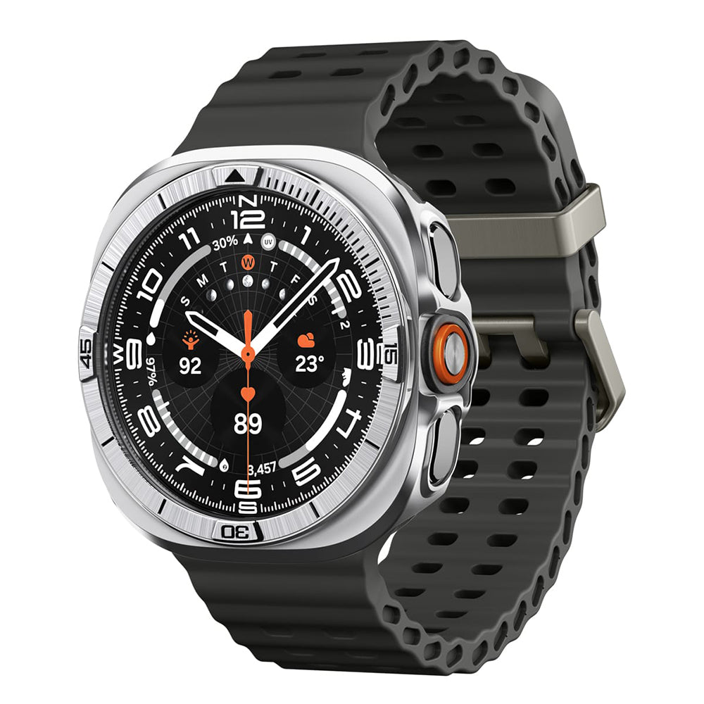 Cadre de protection Spigen Tune Pro Pilot pour Samsung Galaxy Watch Ultra2, Argent ACS11618