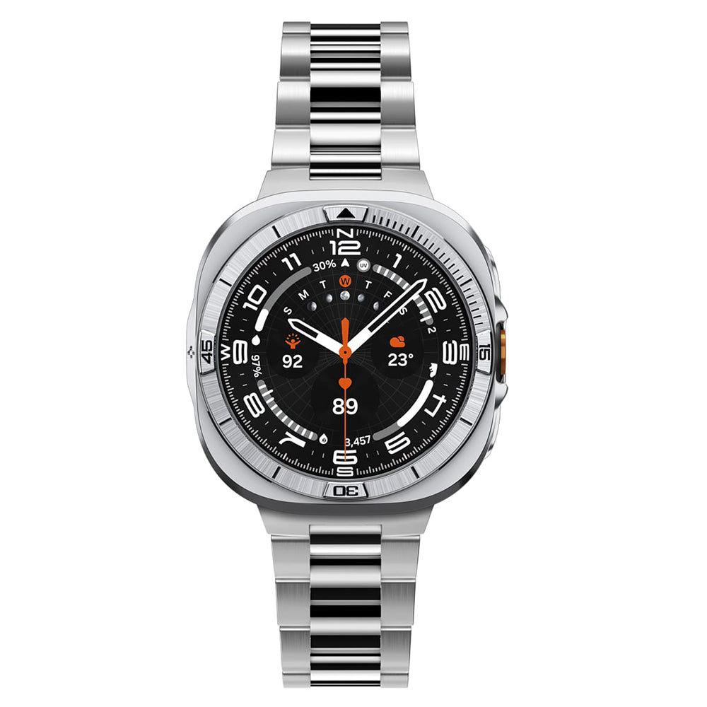 Cadre de protection Spigen Tune Pro Pilot pour Samsung Galaxy Watch Ultra2, Argent ACS11618