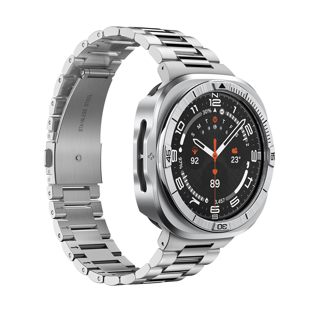 Cadre de protection Spigen Tune Pro Pilot pour Samsung Galaxy Watch Ultra2, Argent ACS11618