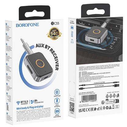 Récepteur Bluetooth Borofone BC55 Suave, Noir