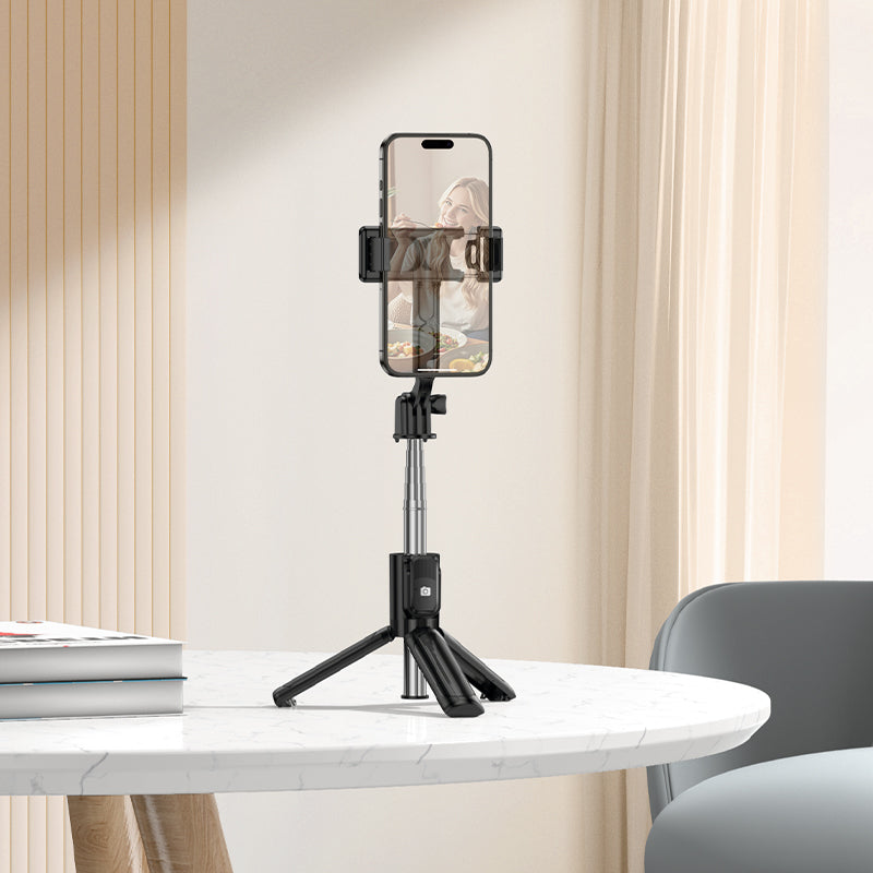 Selfie Stick Bluetooth Borofone BY14 Graceful, 4.5inch - 7inch, Black