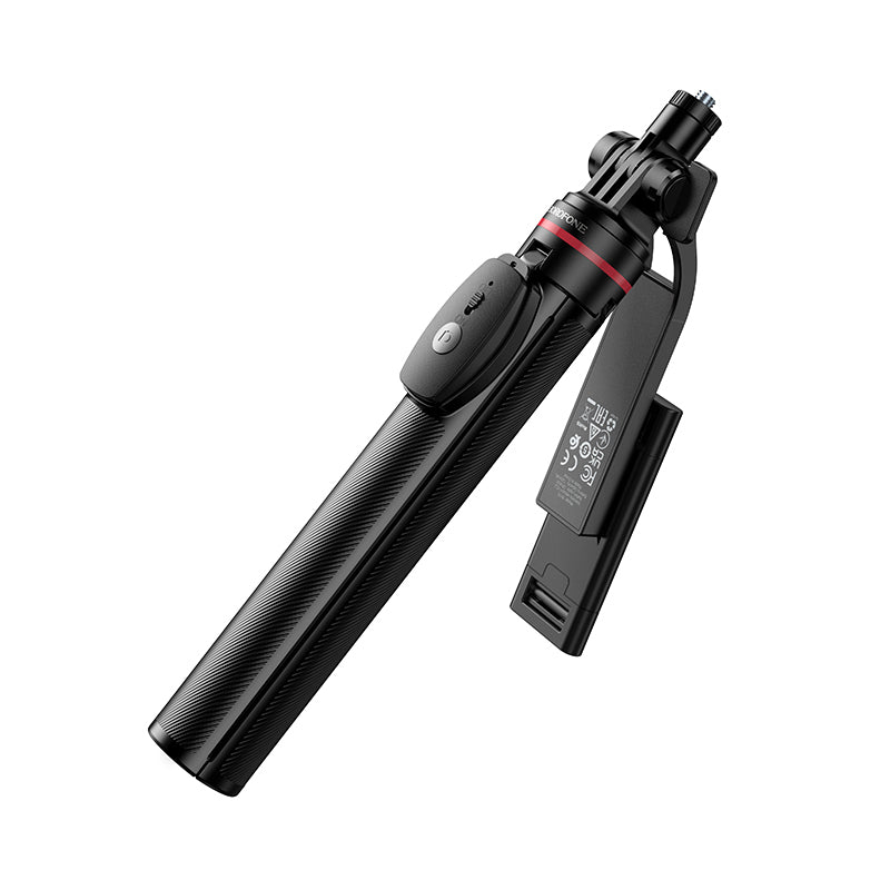Selfie Stick Bluetooth Borofone BY15 Throne, 4,5 pouces - 7 pouces, Noir
