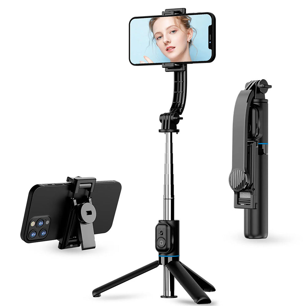 Selfie Stick Bluetooth Techsuit C01, Universel, Noir