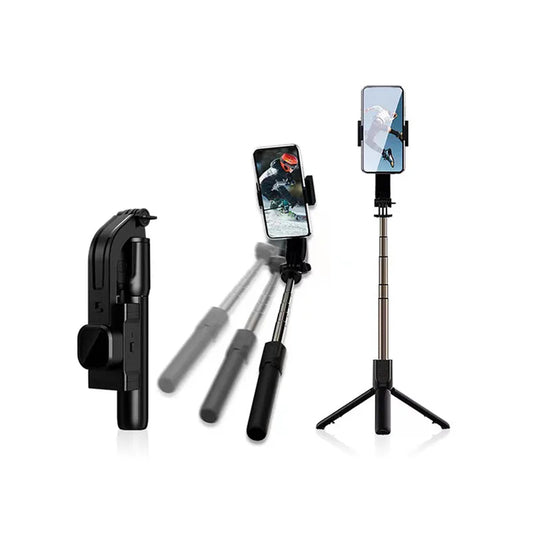 Selfie Stick Bluetooth Techsuit C06, Universal, Black