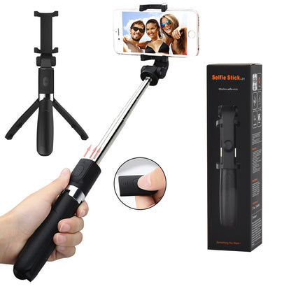 Selfie Stick Bluetooth Techsuit L01s, Universel, Noir