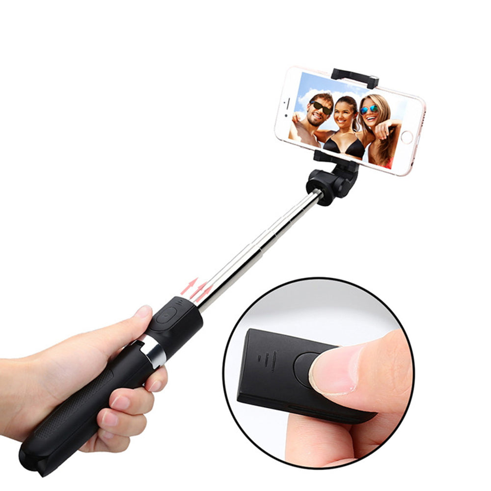Selfie Stick Bluetooth Techsuit L01s, Universel, Noir