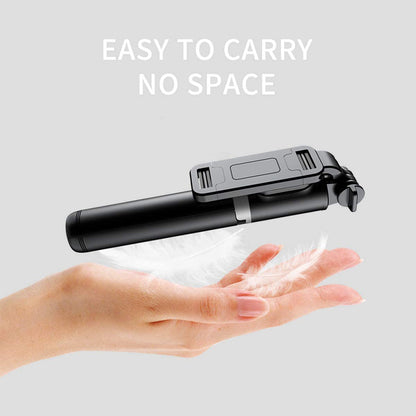 Perche à selfie Bluetooth Techsuit Q01, Universelle, Blanche