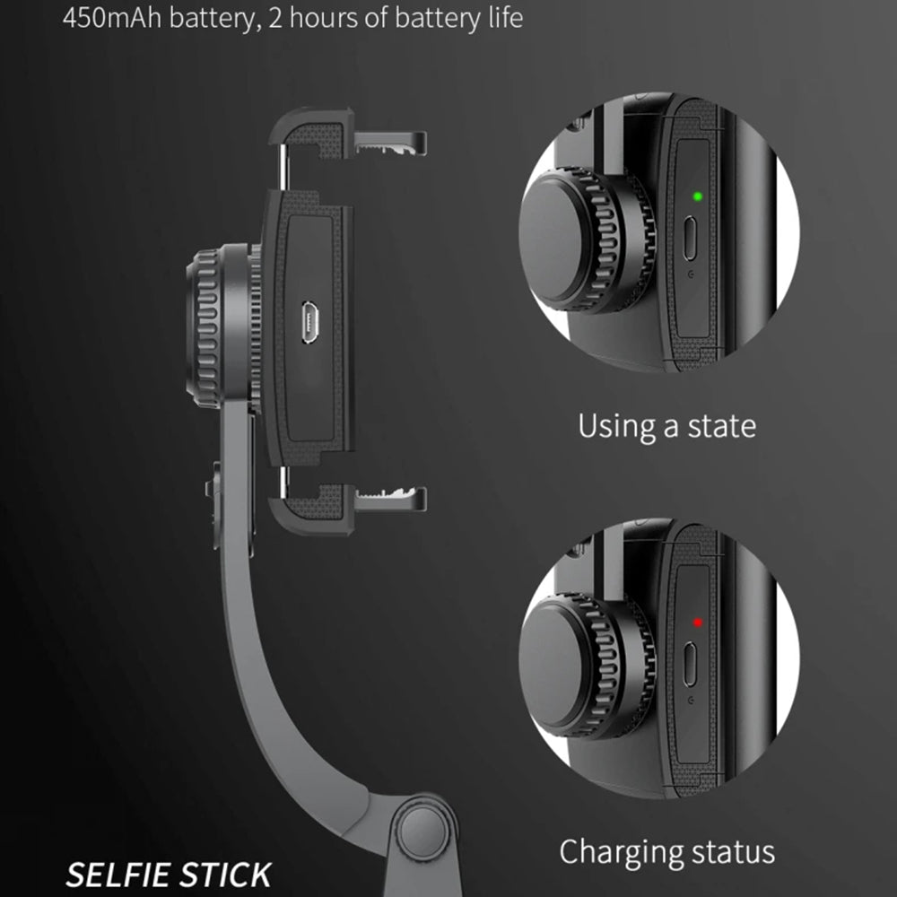 Perche à selfie Bluetooth Techsuit Q08, Universelle, Noire