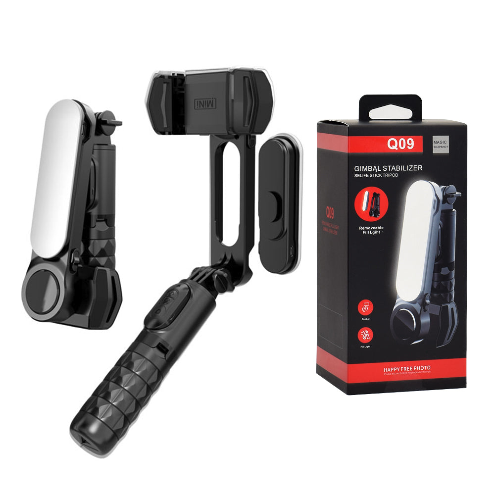 Perche à selfie Bluetooth Techsuit Q09, Universelle, Noire