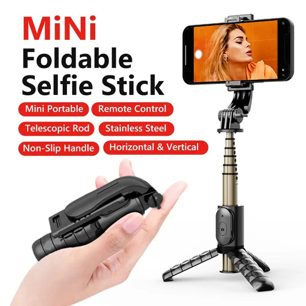 Perche à selfie Bluetooth Techsuit Q10, Universelle, Noire