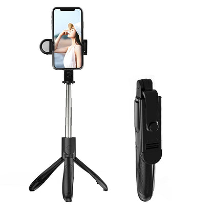 Perche à selfie Bluetooth Techsuit S01-S, Universelle, Noire
