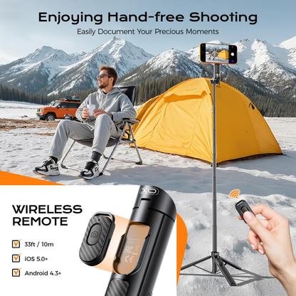 Selfie Stick Bluetooth XO Design SS30, Universel, Noir