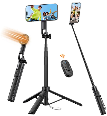 Selfie Stick Bluetooth XO Design SS30, Universel, Noir
