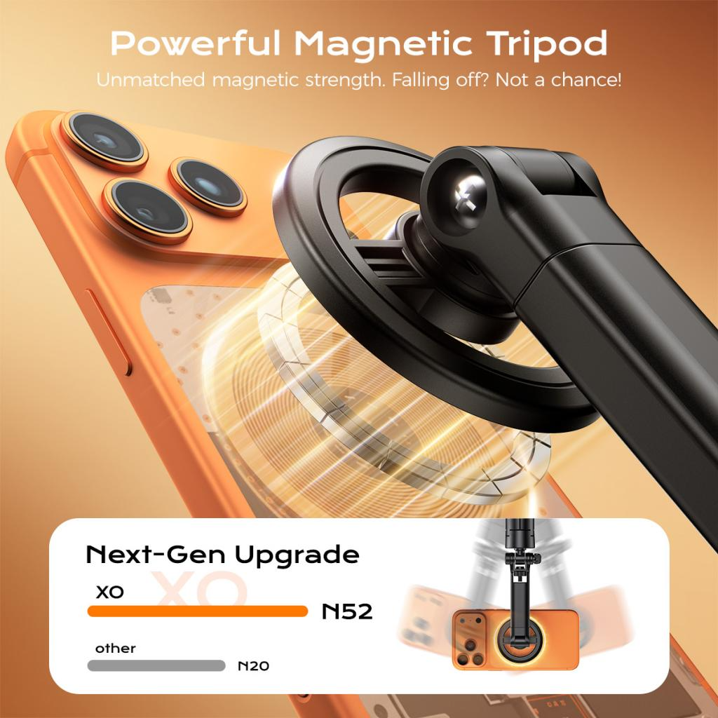 Selfie Stick Bluetooth XO Design SS30, Universel, Noir